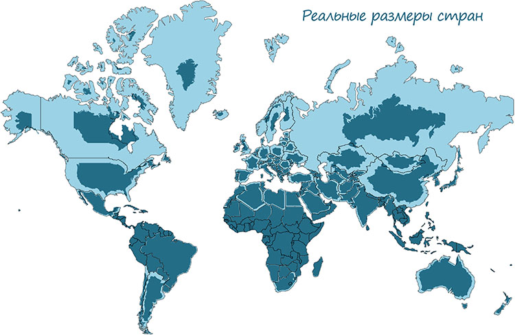 Что больше: площадь Австралии или России?